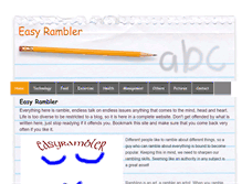 Tablet Screenshot of easyrambler.com